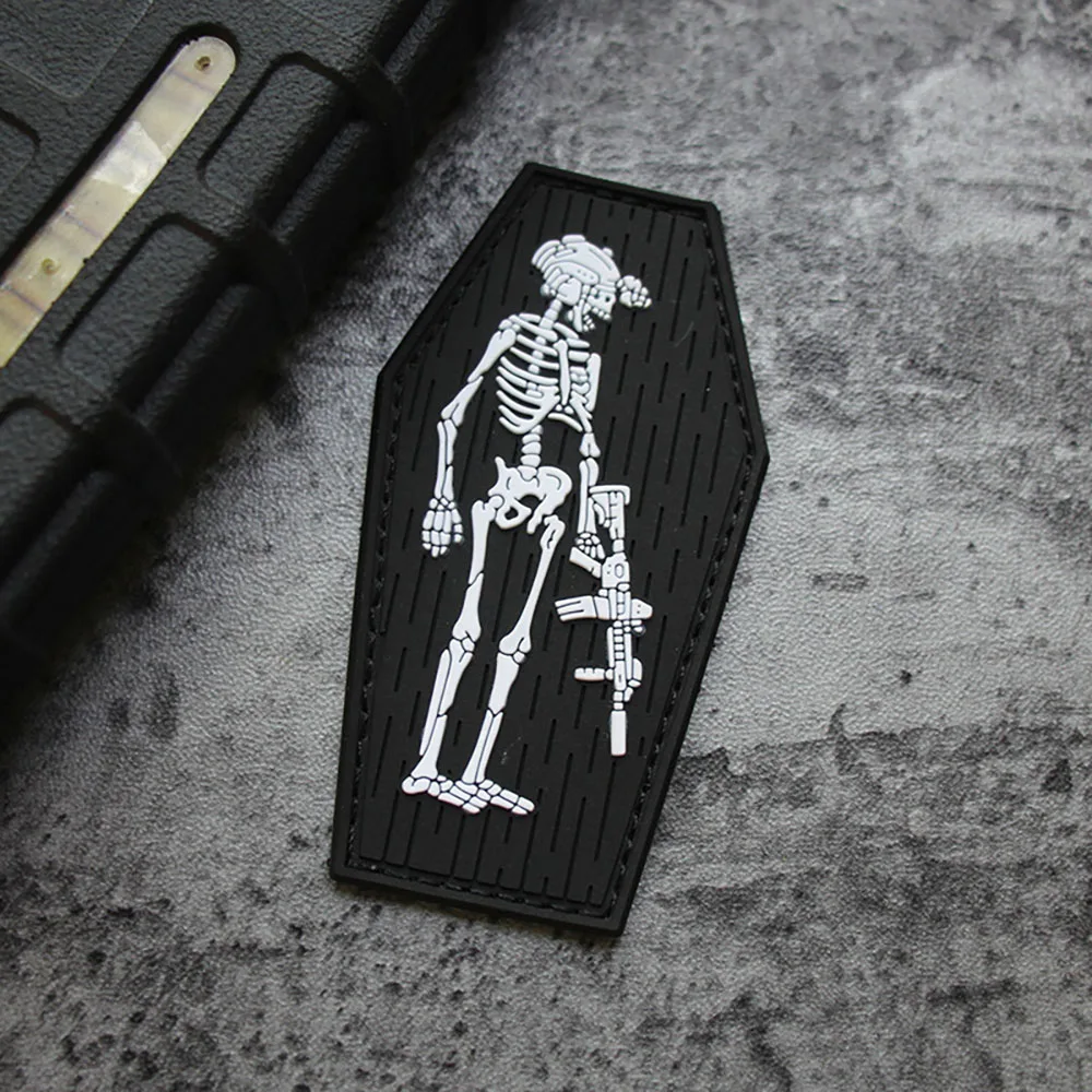 Flood Barrier Bag - Projektmonark PVC Luminous Skull Patches on