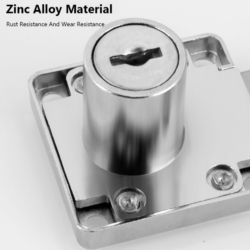Medicine Cabinet Lock - Zinc Alloy Burglarproof Lock with 2