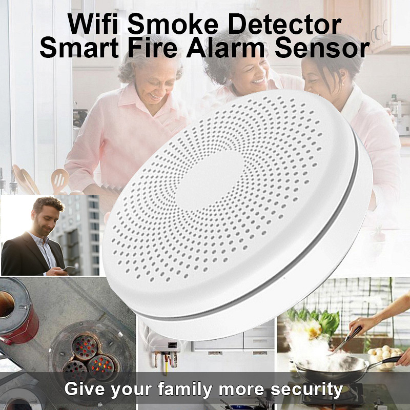2 in 1 Version WiFi Tuya Smart - Smoke Detector Interconnected 评论和价格