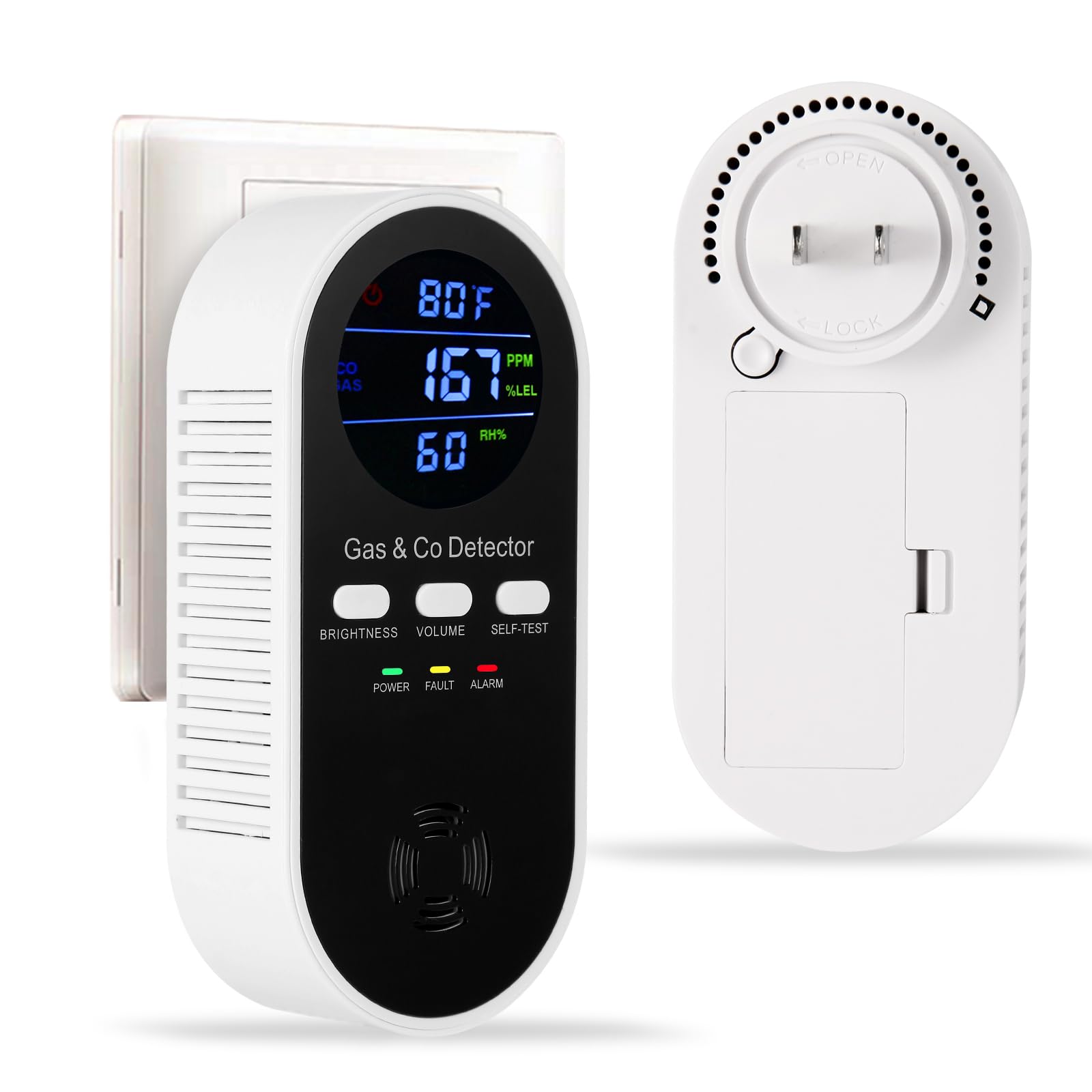 5-in-1 Carbon Monoxide Alarm N - Co Detector Plug 评论和价格