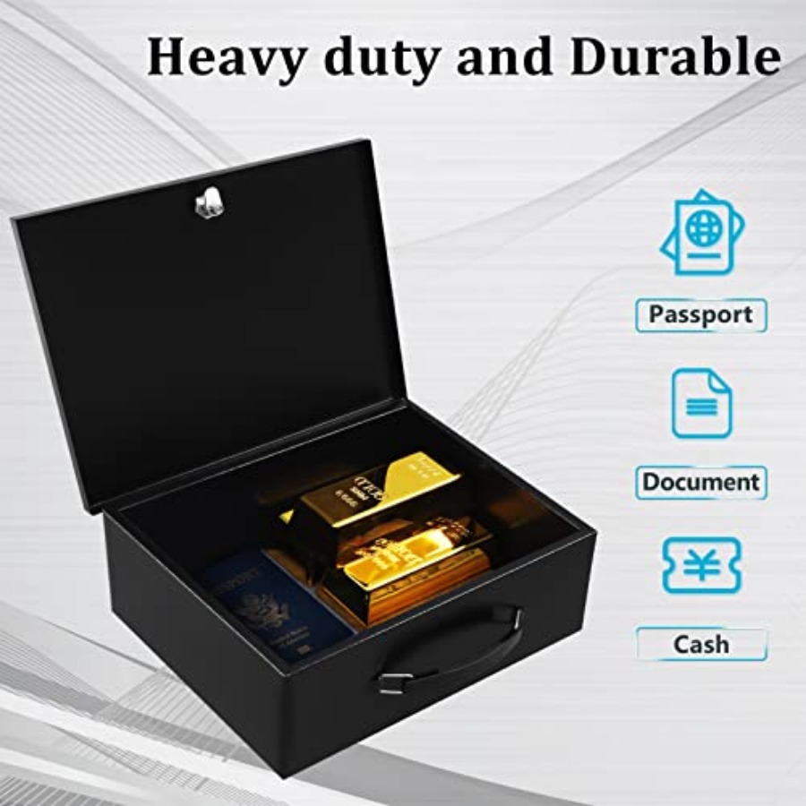 Portable Metal Safe Box with K - Fire Safe Document 评论和价格