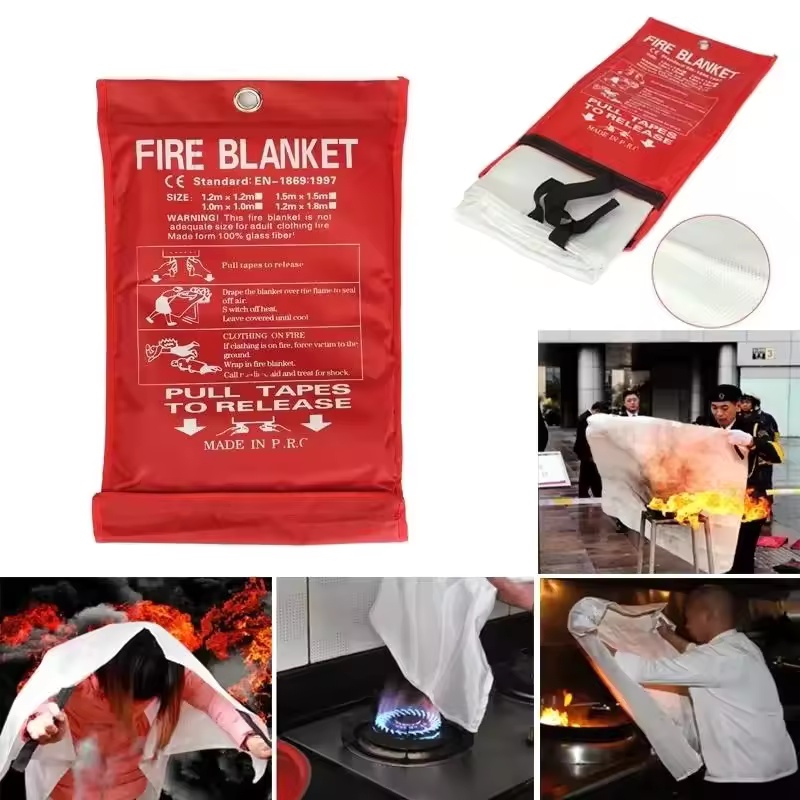 1mx1m Fire Blanket Emergency E - Fire Blanket Kitchen 评论和价格