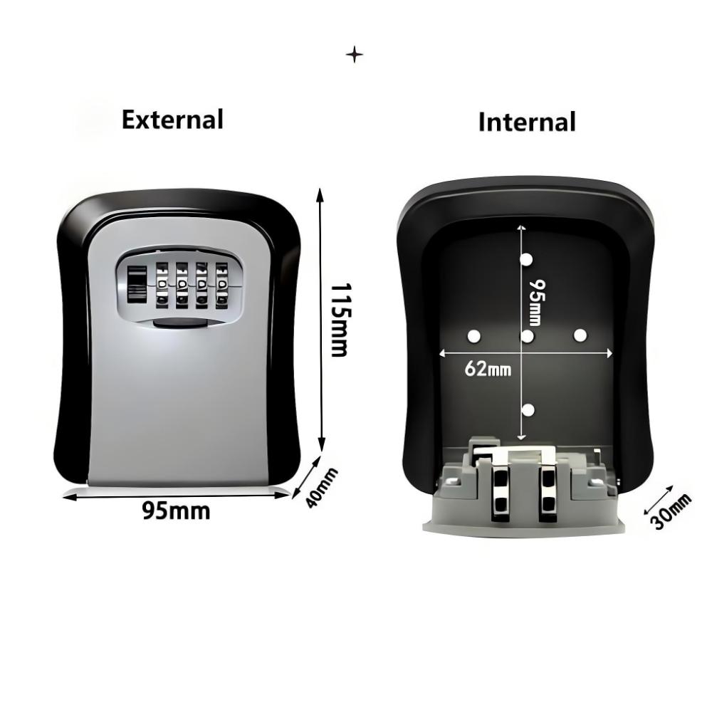 Wall Mount Key Lock Box 4 Digi - Lockbox Key Secure 评论和价格