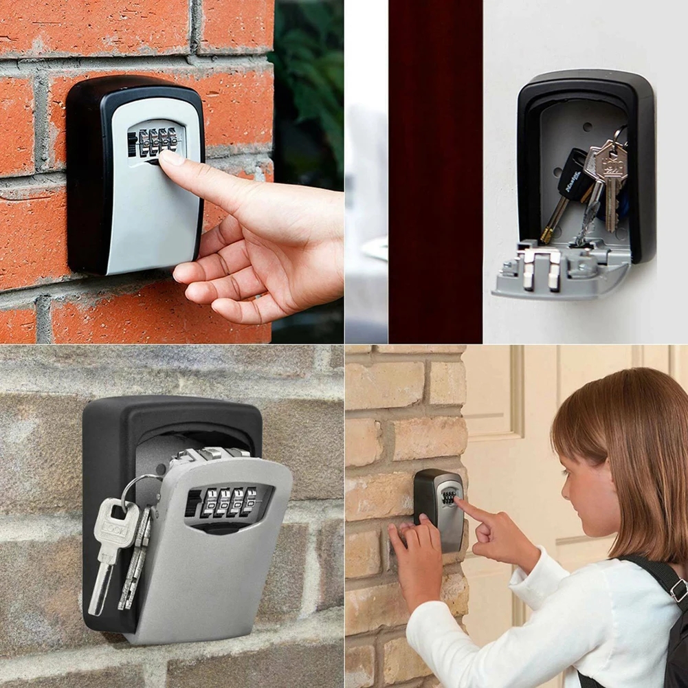 Wall Mount Key Lock Box 4 Digi - Lockbox Key Secure 评论和价格