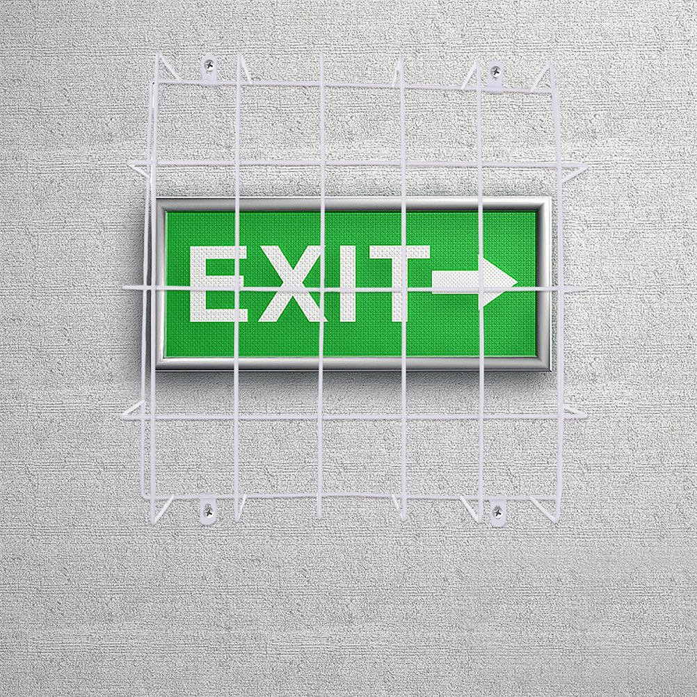 2Pcs Exit Sign Wire Cage Prote - Emergency Exit Sign 评论和价格
