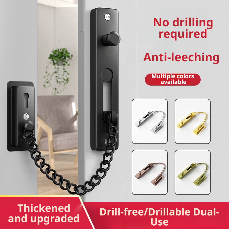 Heavy-Duty Polished Press Latc - Security Chain Door 评论和价格
