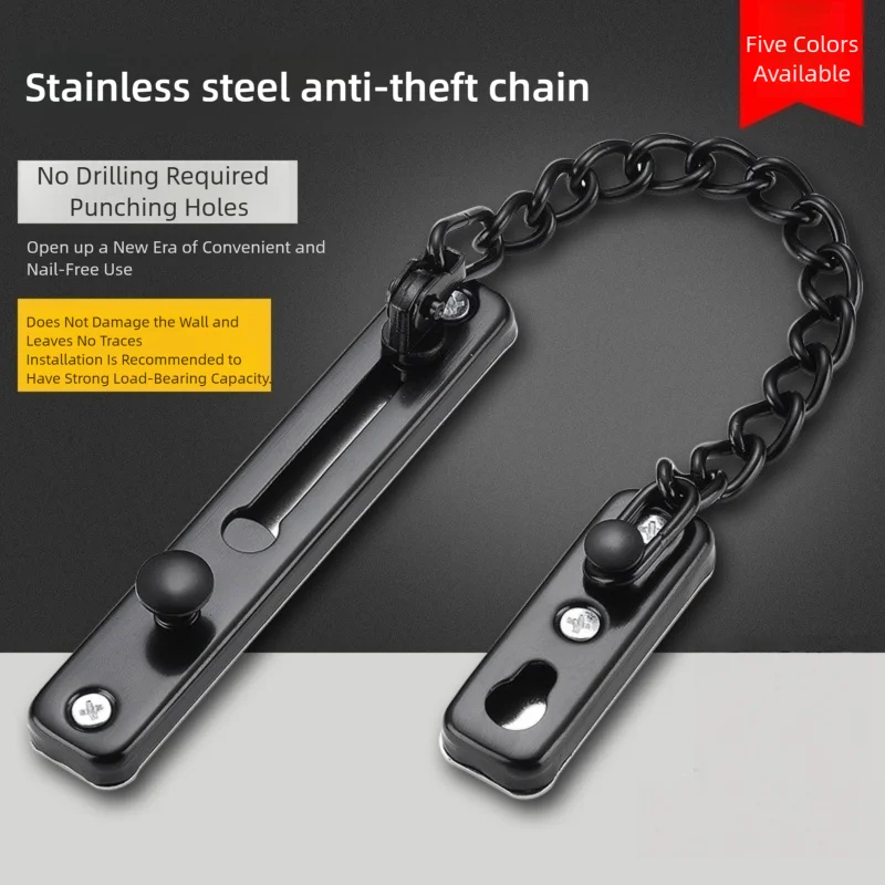 Heavy-Duty Polished Press Latc - Security Chain Door 评论和价格