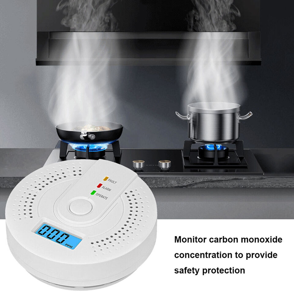 5-1PCS Digital Carbon Monoxide - Smoke Detector Interconnected 评论和价格