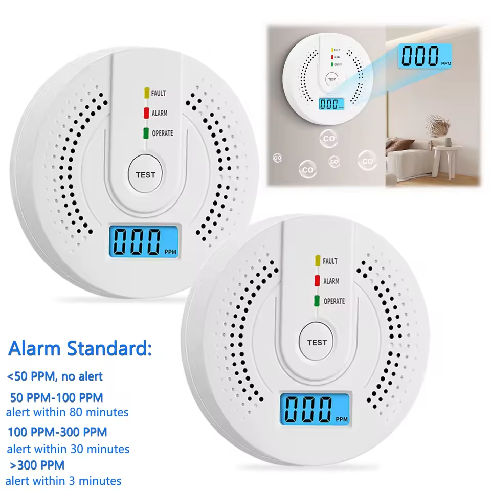 Carbon Monoxide Detector CO Ga - Smoke Detector Interconnected 评论和价格