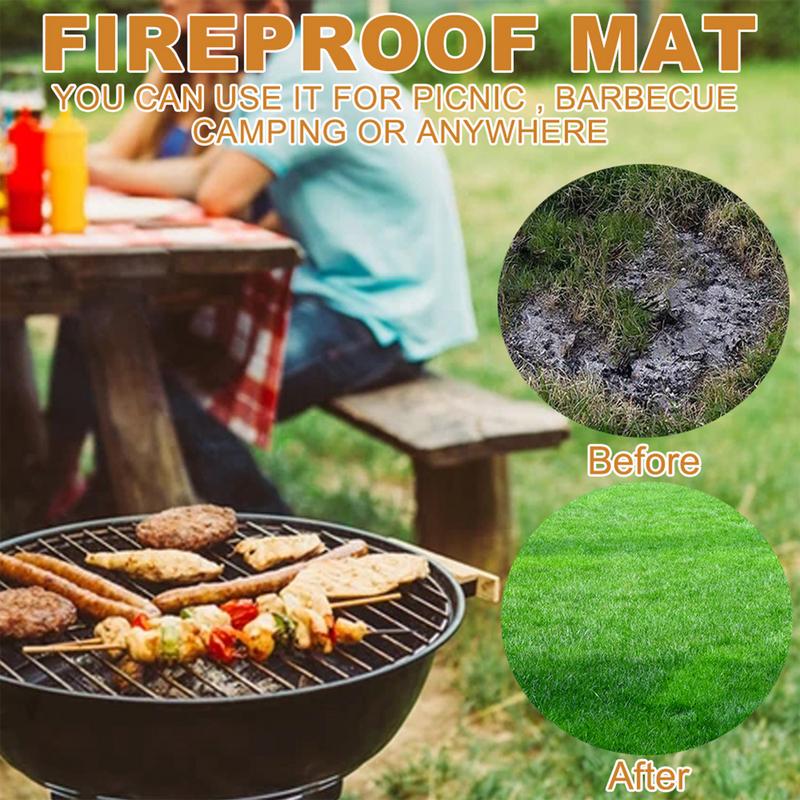 Under Grill Mat Fireplace Fire - Fire Blanket Kitchen 评论和价格