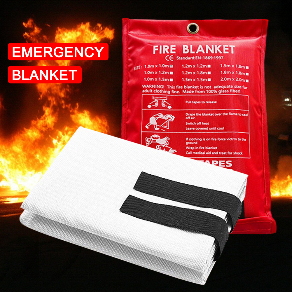 Fire Blanket Fiberglass Fire B - Fire Blanket Kitchen 评论和价格
