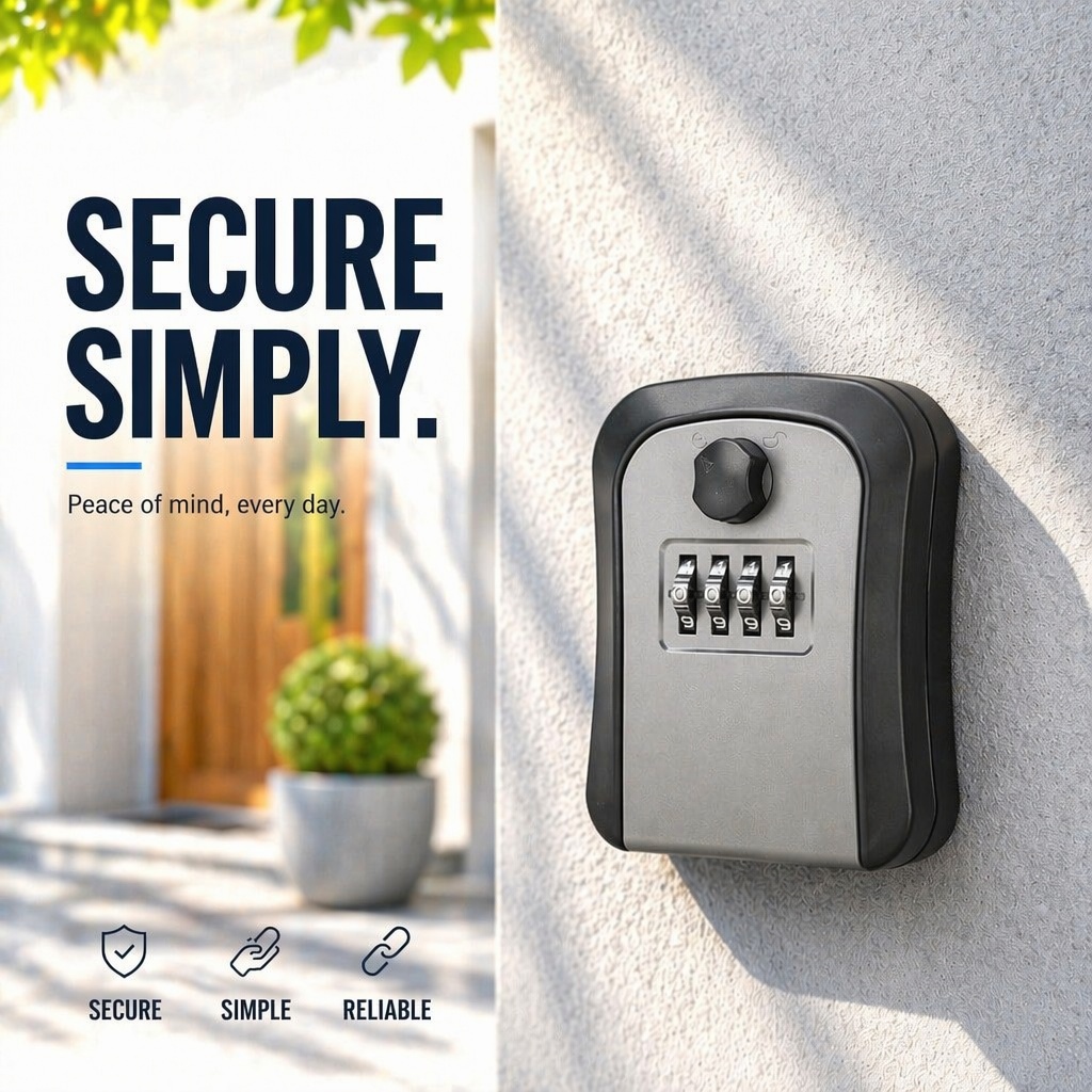 Key Lock Box Wall Mount Lockbo - Lockbox Key Secure 评论和价格