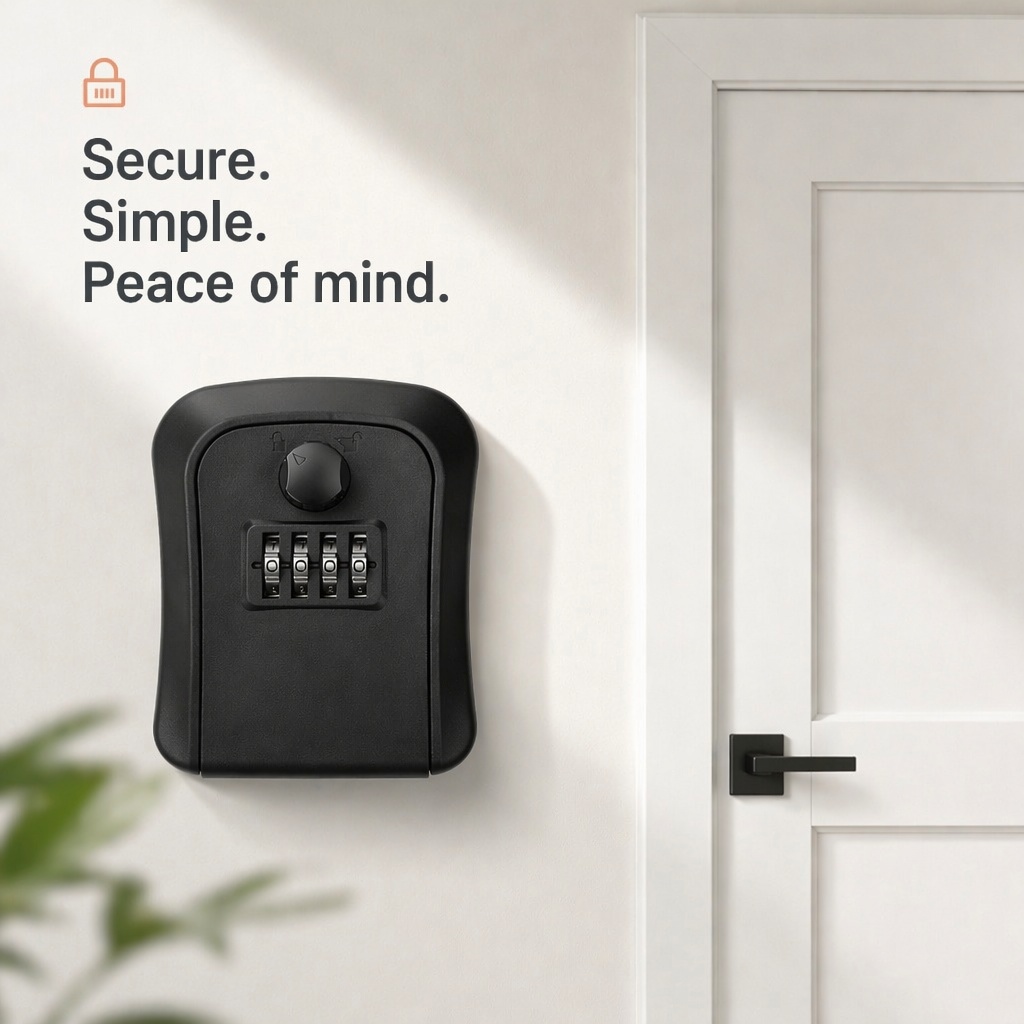 Key Lock Box Wall Mount Lockbo - Lockbox Key Secure 评论和价格