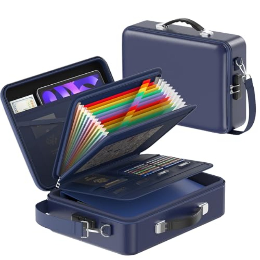 Fireproof Document Box with Lo - Fire Safe Document 评论和价格