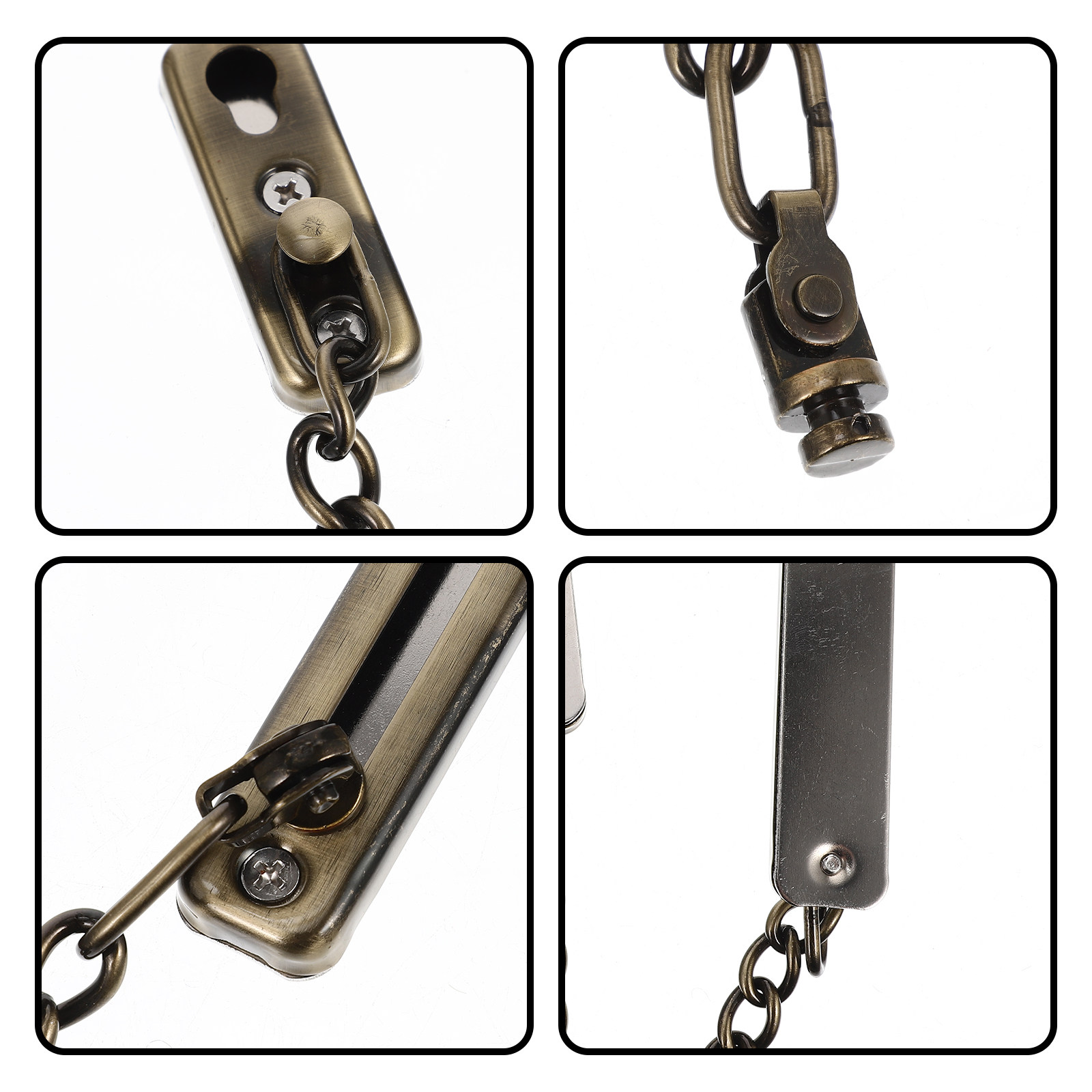 Punch Free Door Chain Lock Sta - Security Chain Door 评论和价格