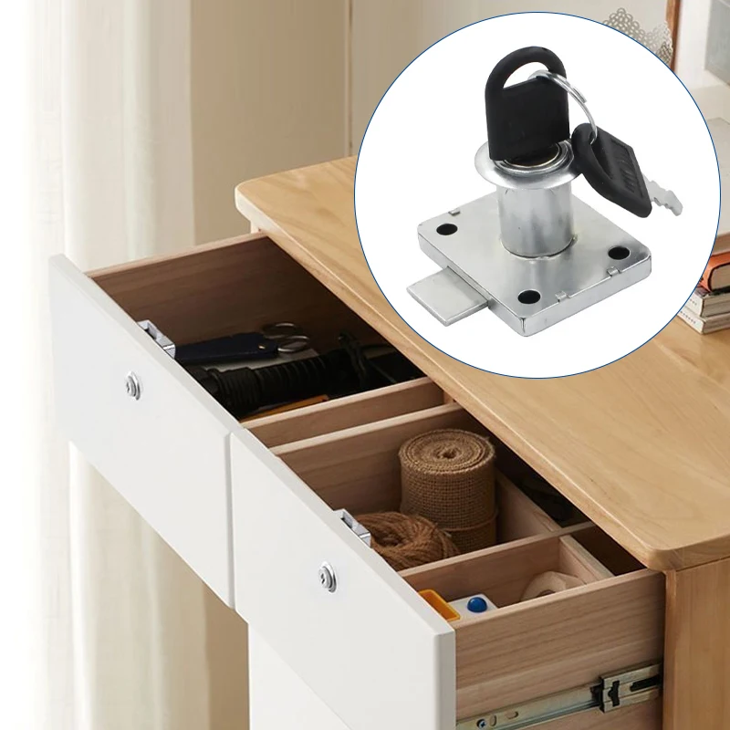 Drawer lock with key, used for - Medicine Cabinet Lock 评论和价格