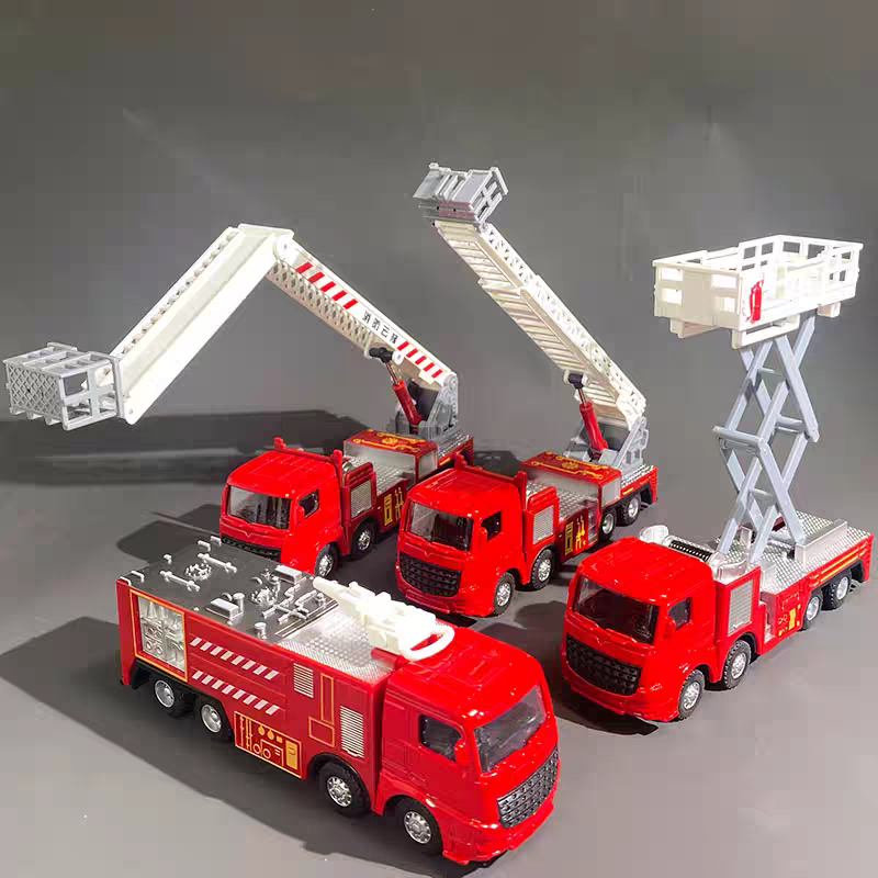 1:55 Diecast Fire Truck Model  - Fire Escape Ladder 评论和价格
