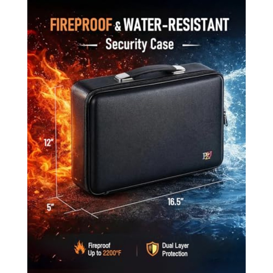 Fireproof Document Box - Hard- - Fire Safe Document 评论和价格