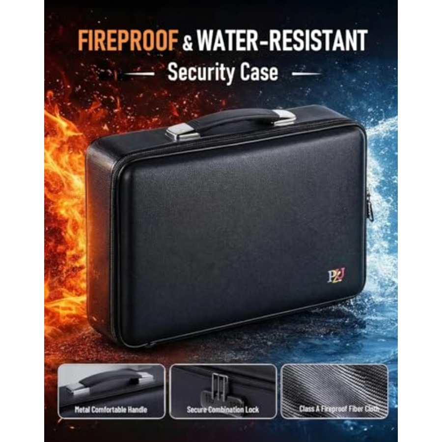 Fireproof Document Box - Hard- - Fire Safe Document 评论和价格