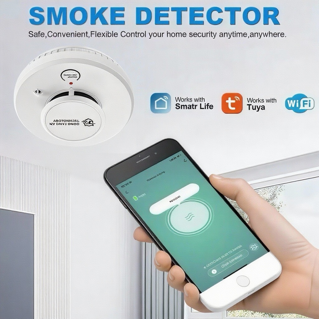 DFA Wifi Smoke Detector 2 in1  - Smoke Detector Interconnected 评论和价格
