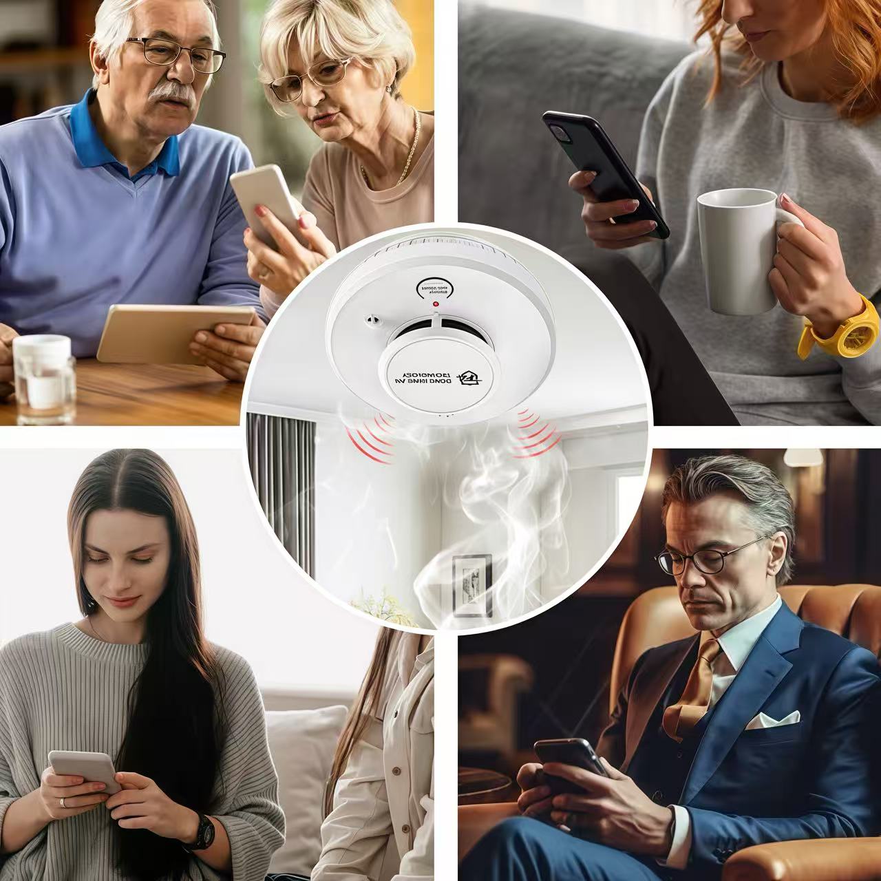 DFA Wifi Smoke Detector 2 in1  - Smoke Detector Interconnected 评论和价格