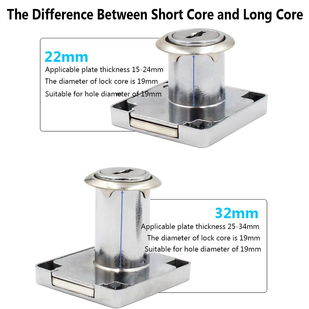 Office Burglarproof Zinc Alloy - Medicine Cabinet Lock 评论和价格