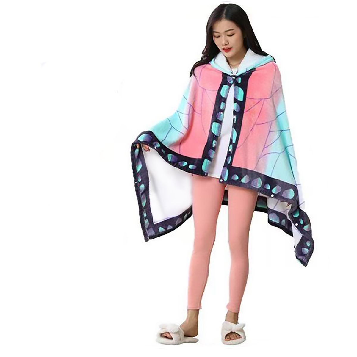 Anime Flannel Blanket Hoodie S - Fire Blanket Kitchen 评论和价格