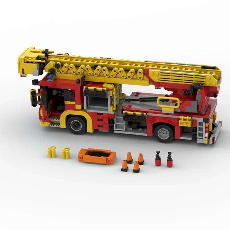 1079PCS MOC London Fire Brigad - Fire Escape Ladder 评论和价格