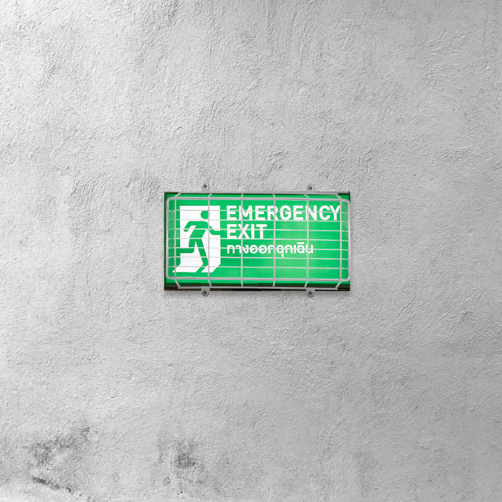 Iron LED Exit Sign Protective  - Emergency Exit Sign 评论和价格