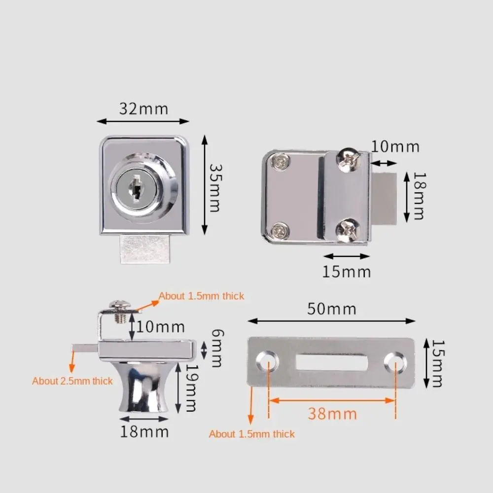 Metal Single Double Swinging G - Medicine Cabinet Lock 评论和价格