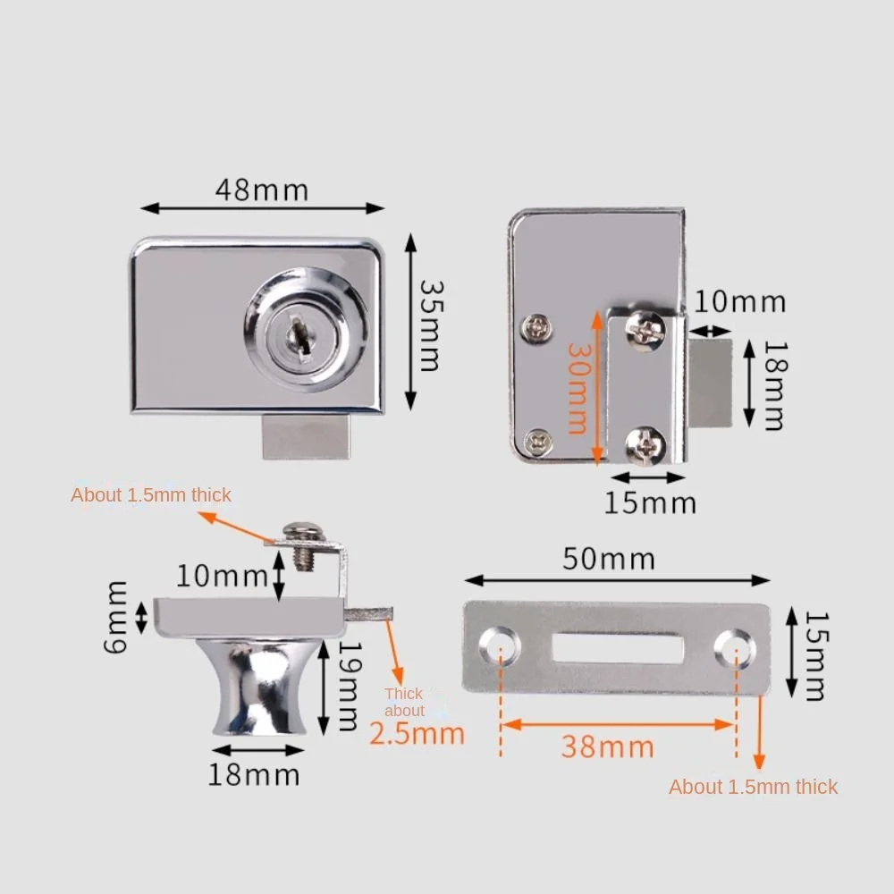Metal Single Double Swinging G - Medicine Cabinet Lock 评论和价格