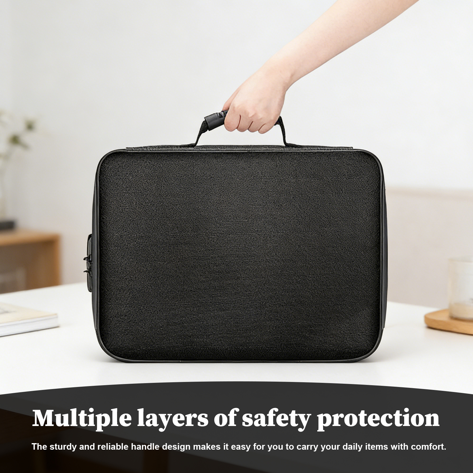 Fireproof Document Bag with Lo - Fire Safe Document 评论和价格