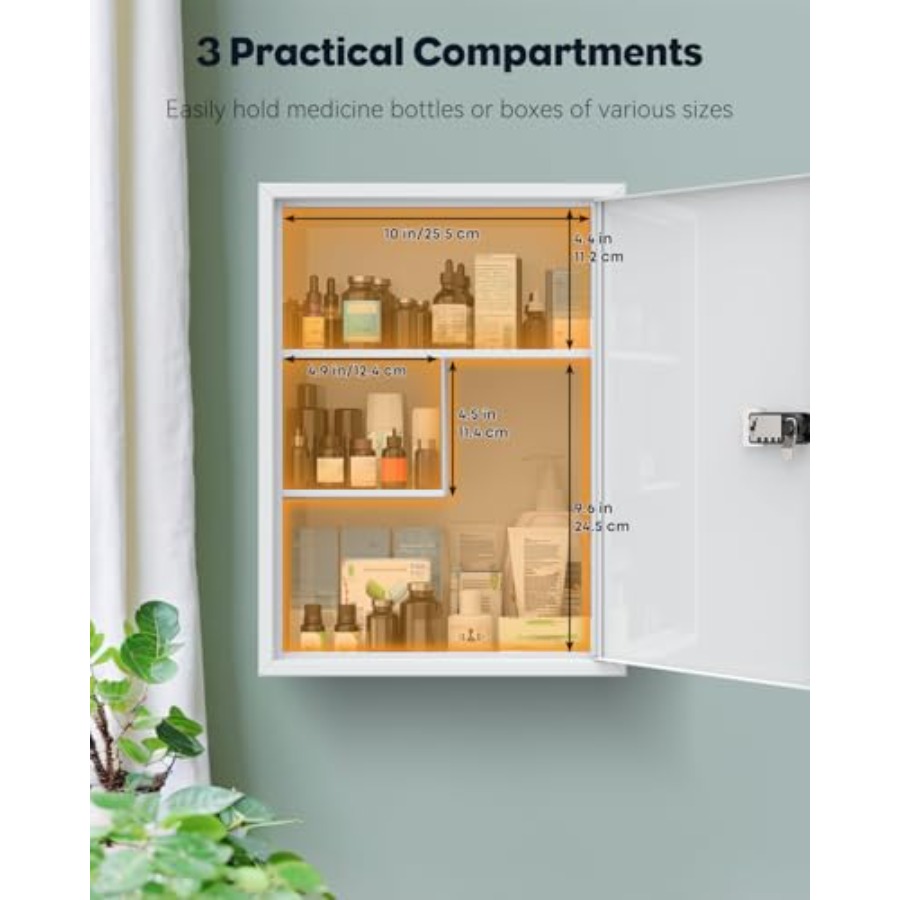 Wall Mount Medicine Cabinet wi - Medicine Cabinet Lock 评论和价格