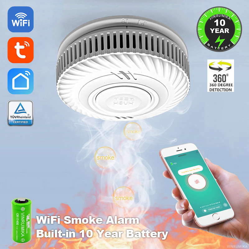 WiFi Tuya Smart Smoke Detector - Smoke Detector Interconnected 评论和价格