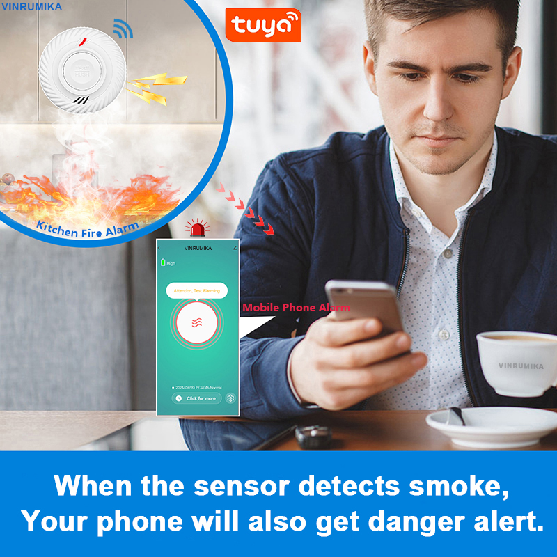 WiFi Tuya Smart Smoke Detector - Smoke Detector Interconnected 评论和价格