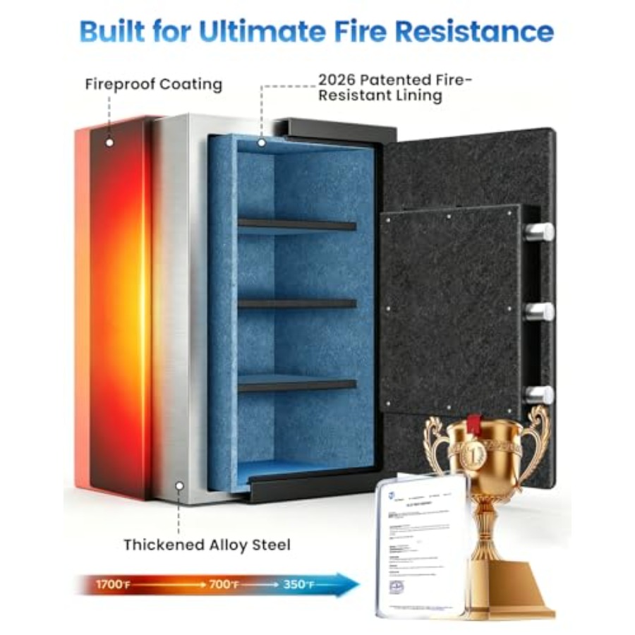 Home fireproof safe for docume - Fire Safe Document 评论和价格