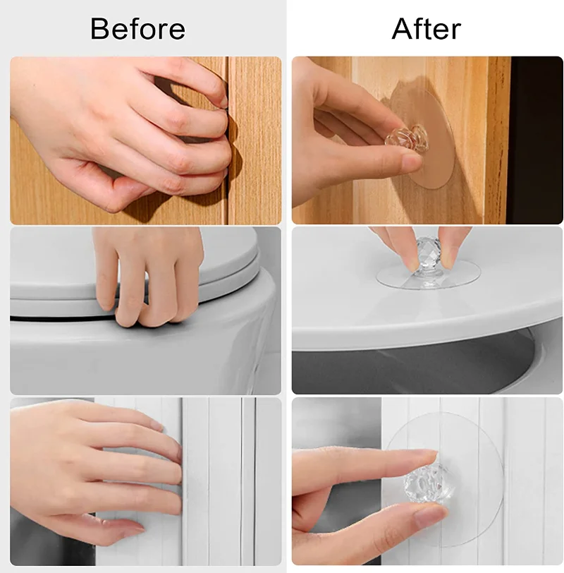 2/10Pcs Punch-free Drawer Knob - Window Lock Bar 评论和价格