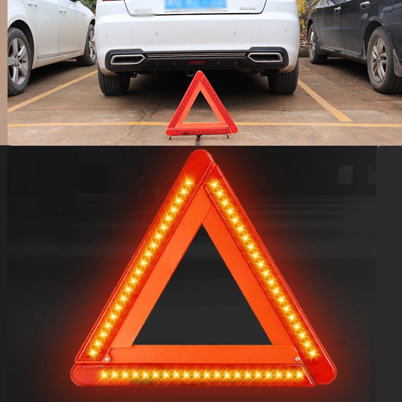 Foldable LED Warning Triangle  - Emergency Exit Sign 评论和价格