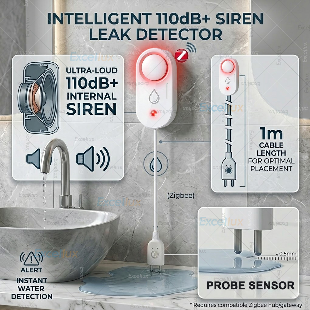Smart Water Leak Sensor ZigBee - Water Alarm Sensor 评论和价格