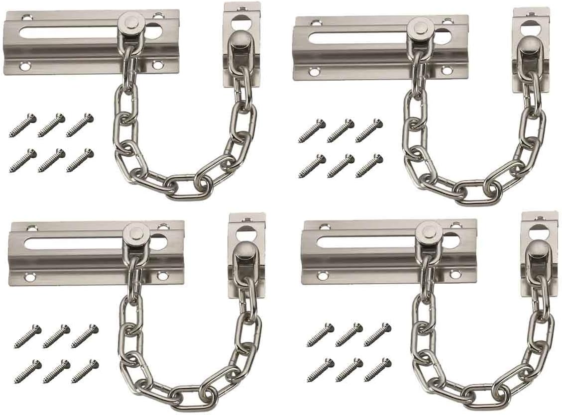 4PCS Door Chain Guard Security - Security Chain Door 评论和价格