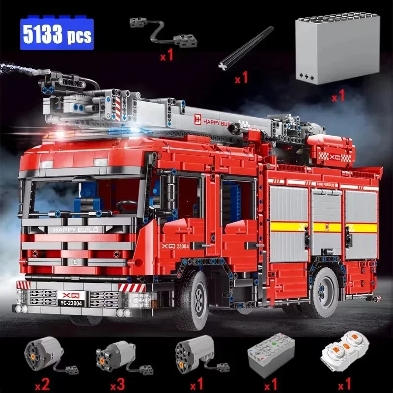 YC-23004 5133Pcs APP Car Model - Fire Escape Ladder 评论和价格