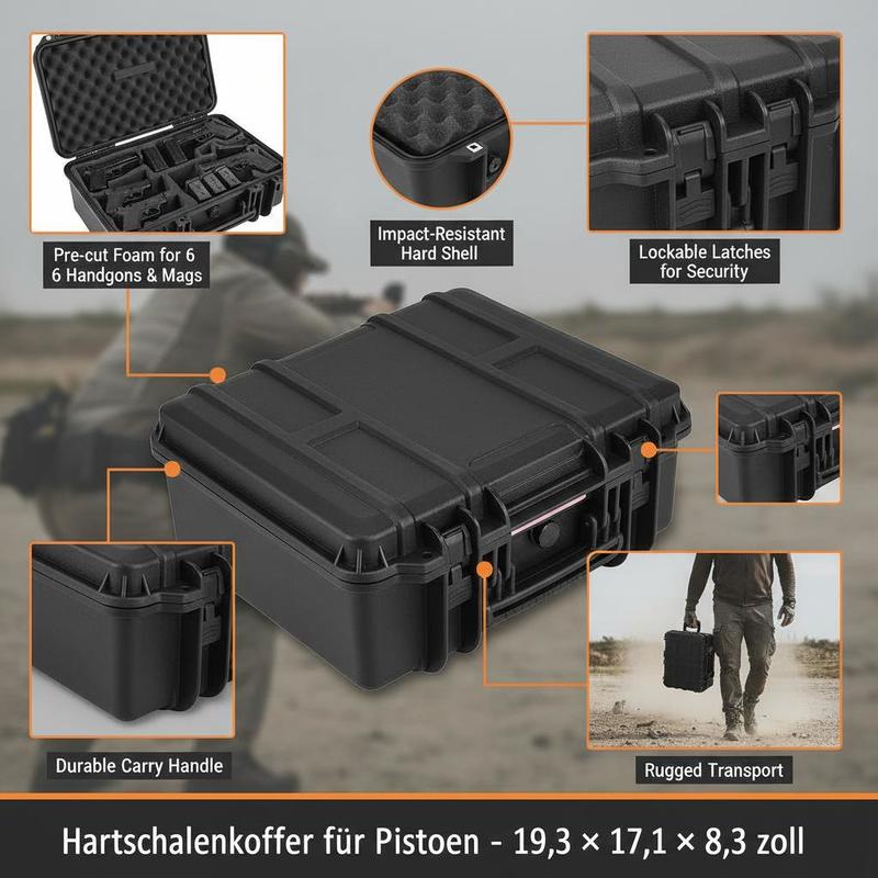 Gun Storage Box 15 x 12 x 10 I - Lockbox Key Secure 评论和价格