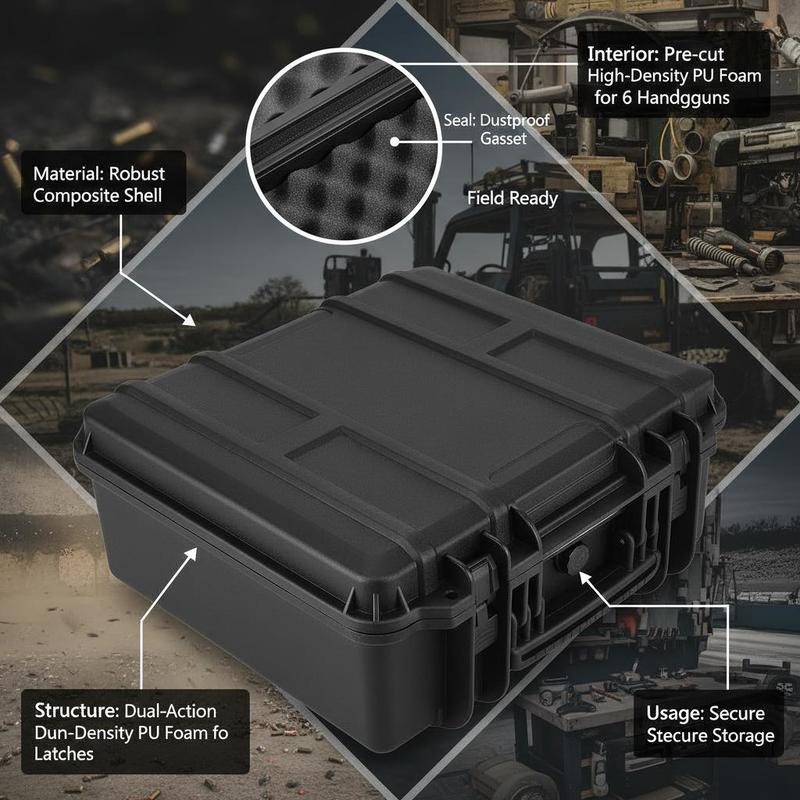 Gun Storage Box 15 x 12 x 10 I - Lockbox Key Secure 评论和价格