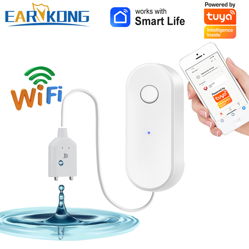 Tuya WiFi Smart Water Leak Sen - Water Alarm Sensor 评论和价格