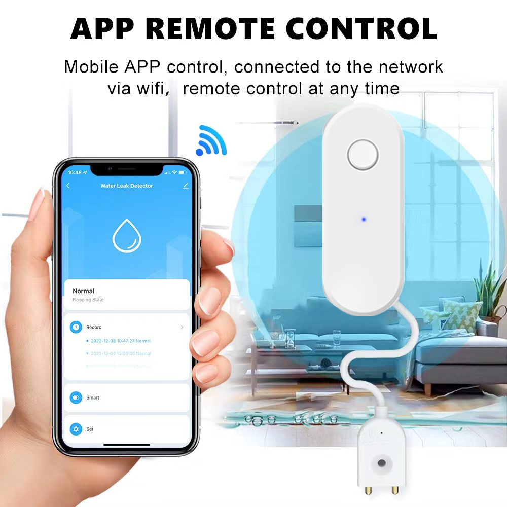 Tuya WiFi Smart Water Leak Sen - Water Alarm Sensor 评论和价格