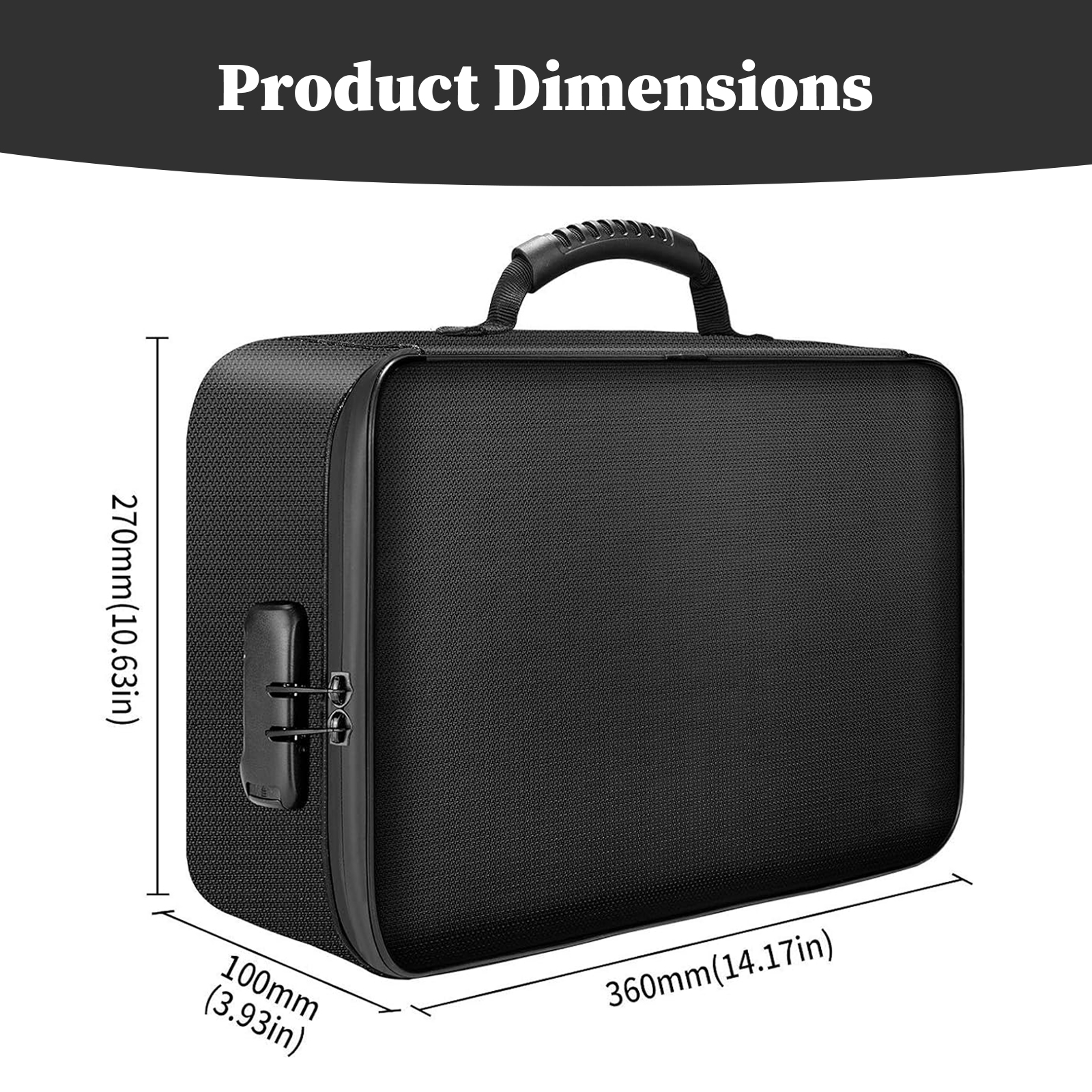 Fireproof Document Bag with Lo - Fire Safe Document 评论和价格