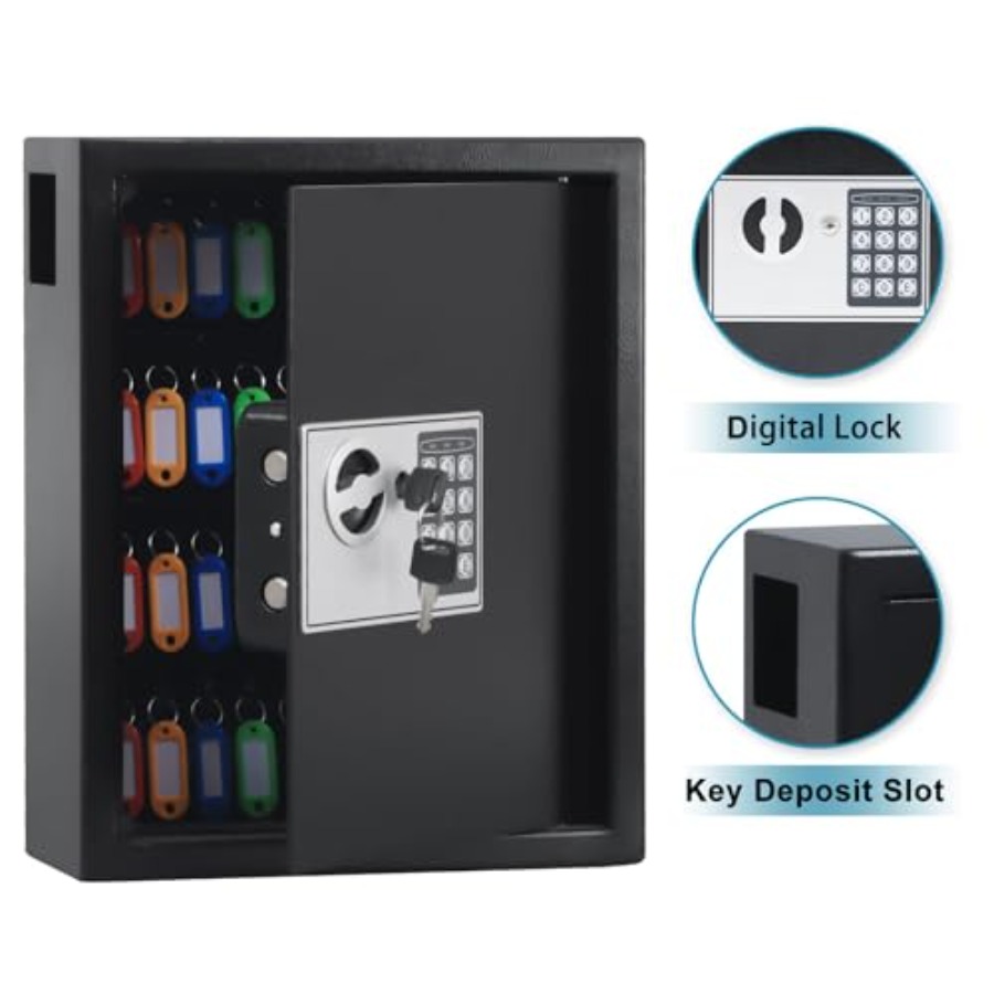 Wall mount electronic key cabi - Lockbox Key Secure 评论和价格