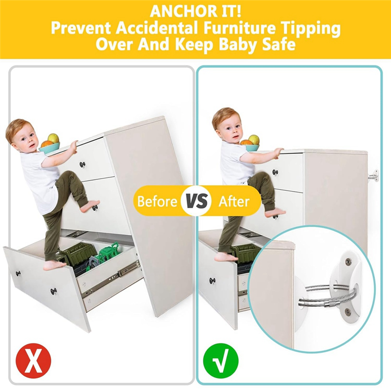 Furniture Anchors For Baby Pro - Earthquake Anchor Strap 评论和价格